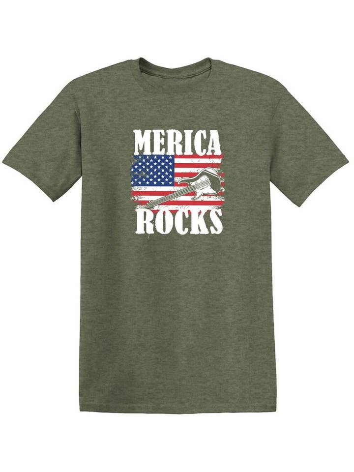 Feelin Good Tees - Wholesale Screen Printed T-Shirt - Unisex - Merica Rocks.9