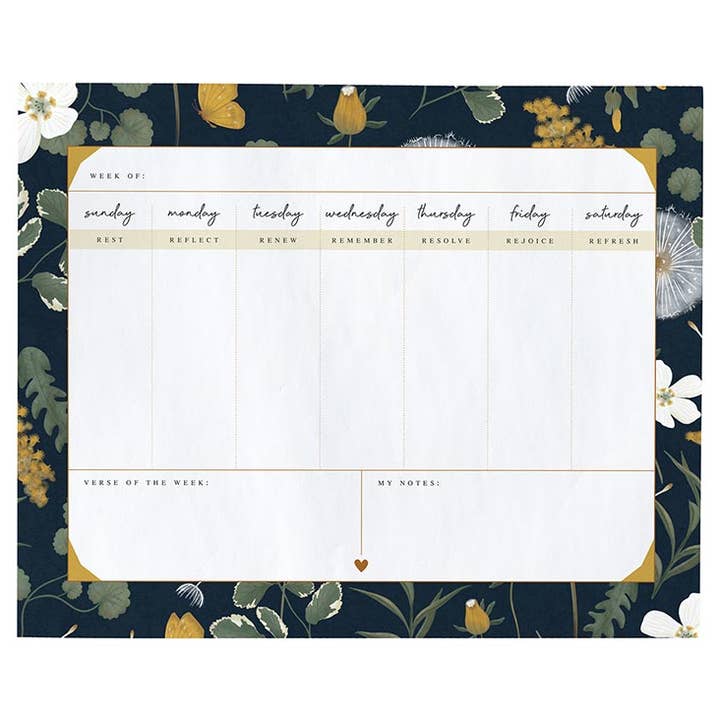 Weekly Desk Planner - In Christ Alone for wholesale by Faithworks by Creative Brands