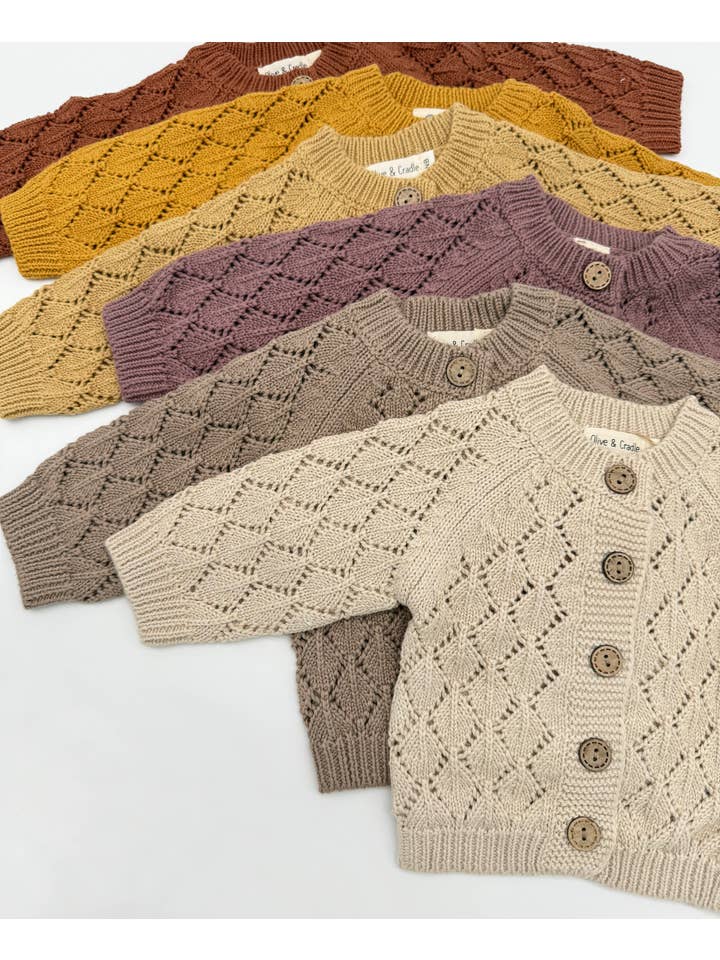 OLIVE & CRADLE – cardigan - Bebé por atacado – Cardigã Annie Diamond