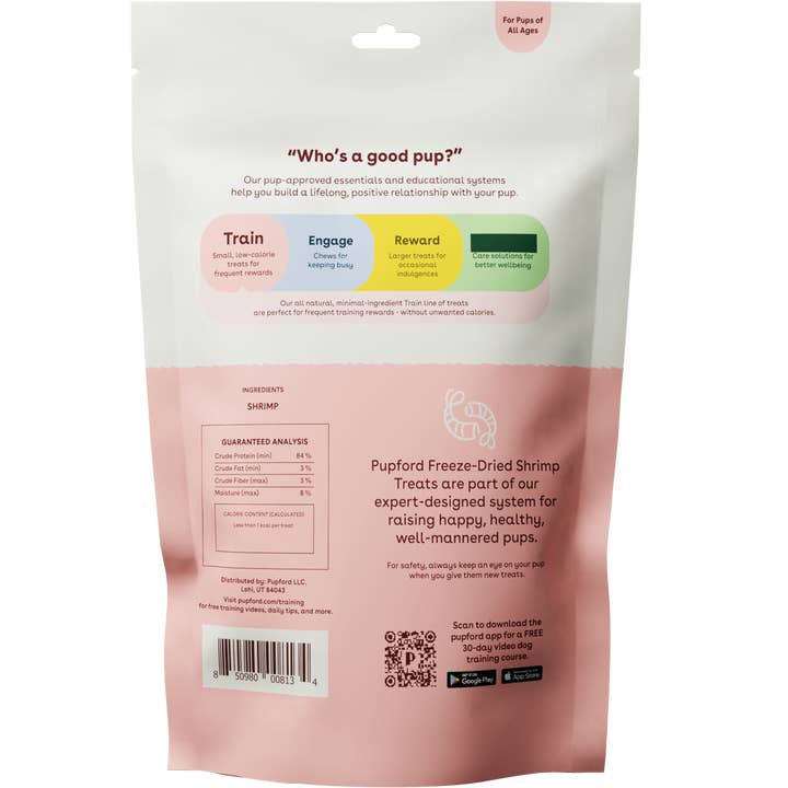 Pupford - Wholesale Pet Treats - Dog - Freeze Dried Shrimp Training Treats2