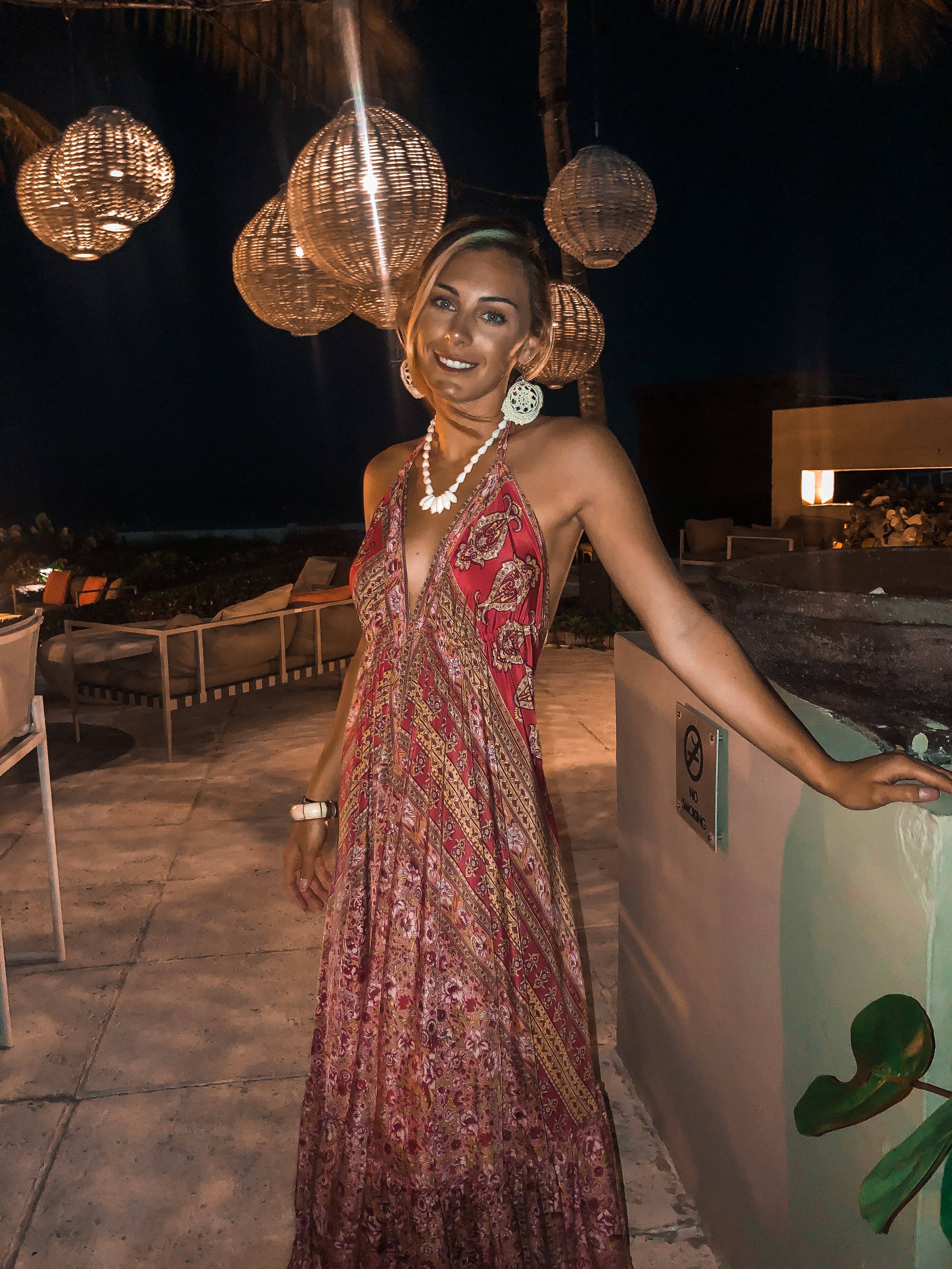 Bella Rea Swim - Wholesale Dress - Women's - Silk Bohemian Halter Dress3