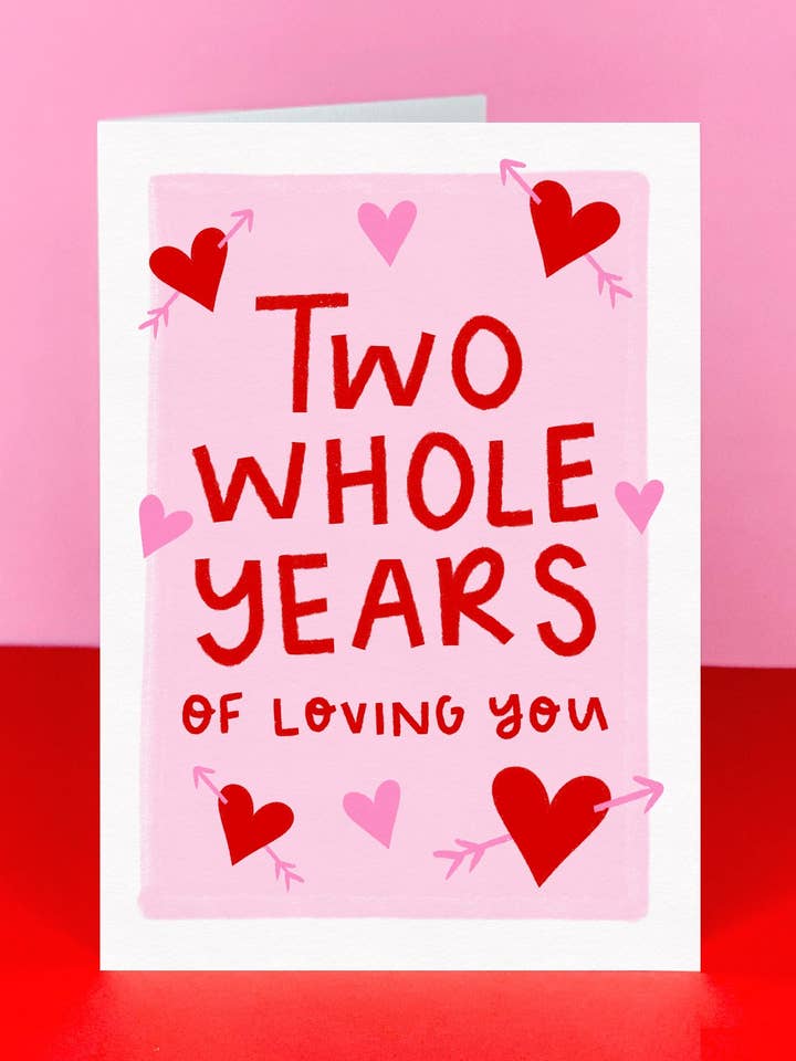 Cartão de dois anos inteiros - Cartão de aniversário - 2º aniversário por atacado de The Card Edit