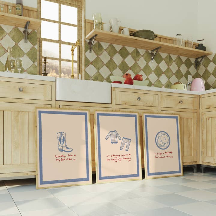 Print and Pigment – wholesale Art print – I'm Putting My Pyjamas On And Trying Again Tomorrow Hand Drawn Print5