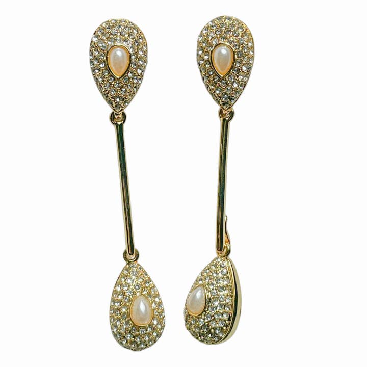 Orecchini a goccia doppia a goccia - Cristallo per la vendita all'ingrosso da parte di QuayL Designs