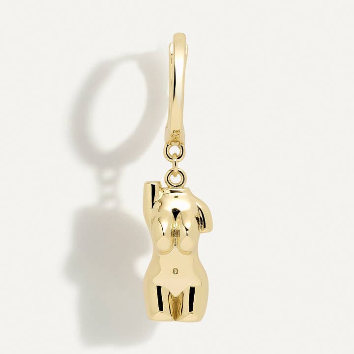 ORECCHINO PIERCING CERCHIO ORO ECO DE MILO per la vendita all'ingrosso da parte di EarCandy Jewelry