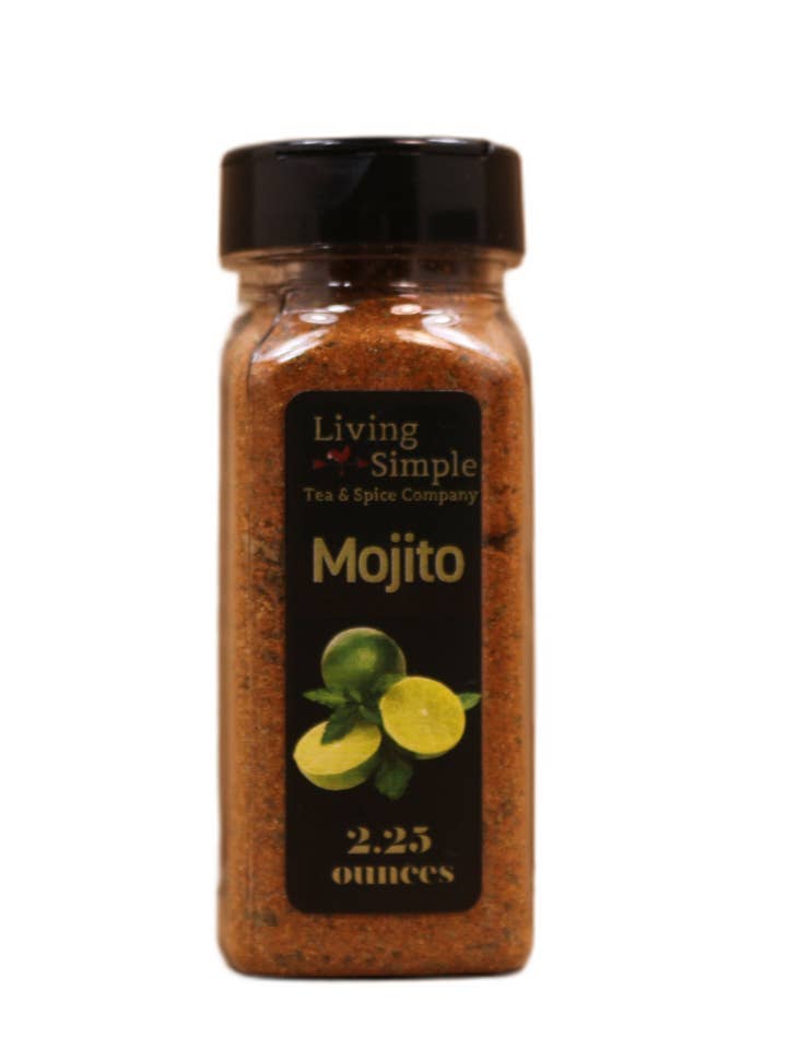 Mojito Dried Spice Blend in Glass Container for wholesale by Living-Simple Tea & Spice Company