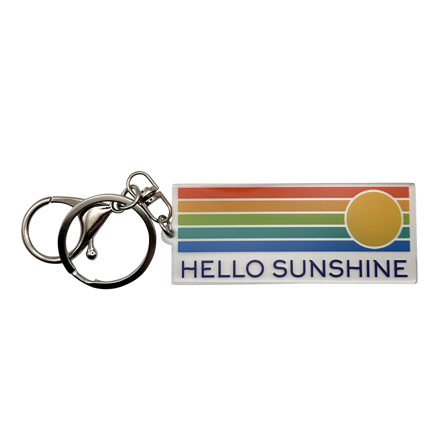 Direction Apparel - Vente Porte-clés – unisexe - Porte-clés acrylique Hello Sunshine – Jours lumineux0