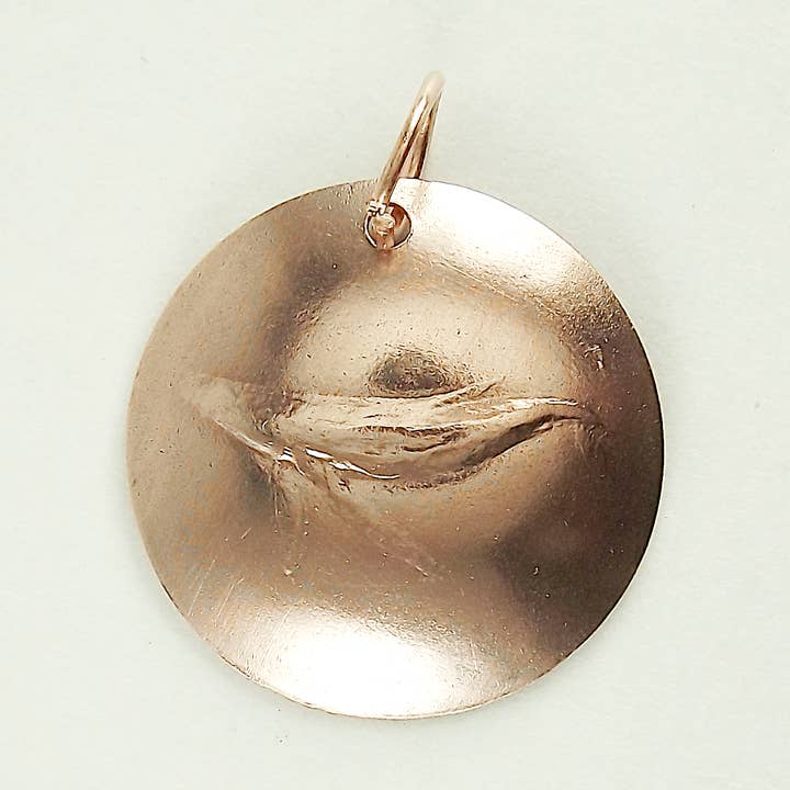 Hval 1" runde vedhæng 5C kobber for engroshandel hos David Stepan