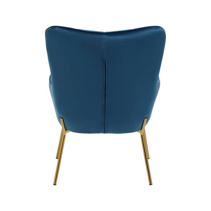 Interiors by Premier – wholesale Chair – Stockholm Blue Velvet Chair3