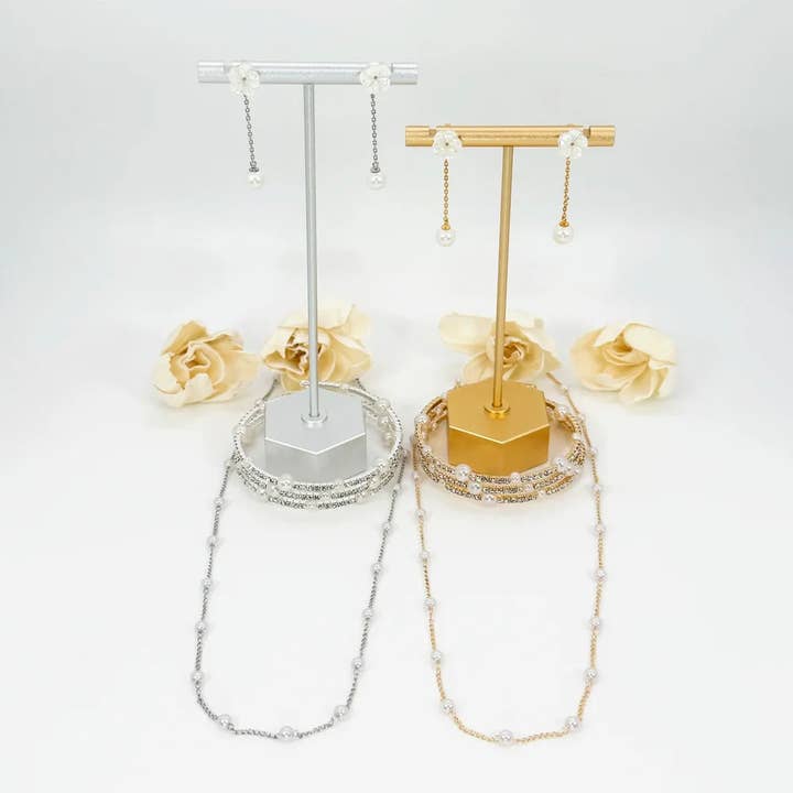 Aqua Essence Co - Wholesale Jewelry Set - Victoria Bridal Set | Handcrafted Pearl Wedding Jewelry1