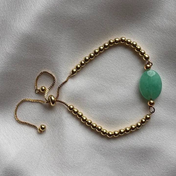 Emerald Cave – Bracelet with Chrysoprase for wholesale by OE!