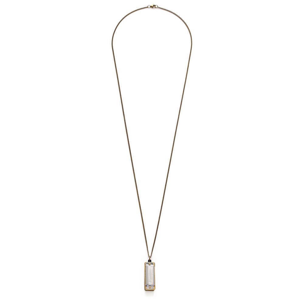 Amano Studio - Wholesale Pendant/Charm Necklace - Harmonica Sola - Silver2