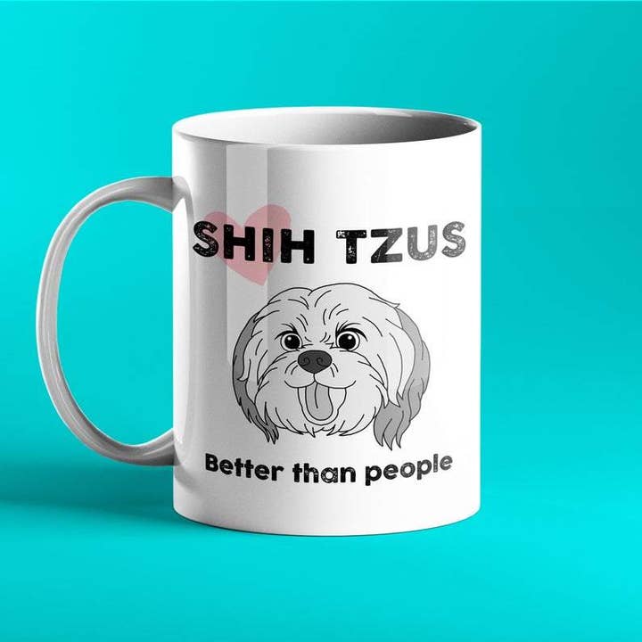 Shih Tzu Dog Gift Mug for wholesale by Prickly Cards