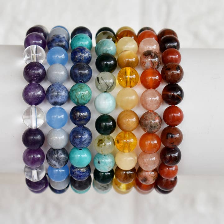 Soothing Crystals - Wholesale Beaded bracelet - Healing Bracelets | SACRAL Chakra | Gemstone Bracelets 3
