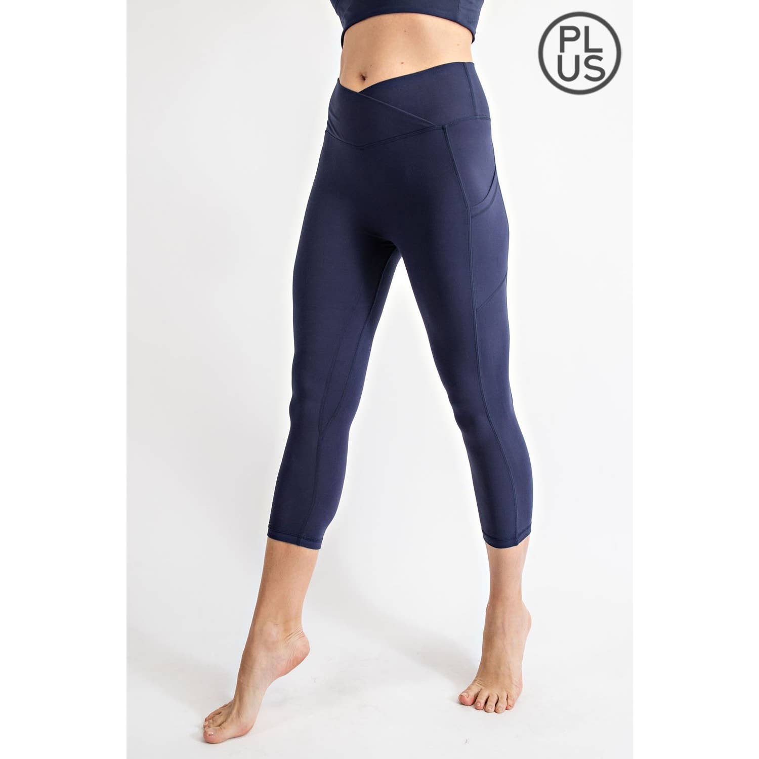 Rae Mode - Wholesale Athletic/Lounge Leggings - Women's - PLUS SIZE V WAIST CAPRI LENGTH LEGGINGS22