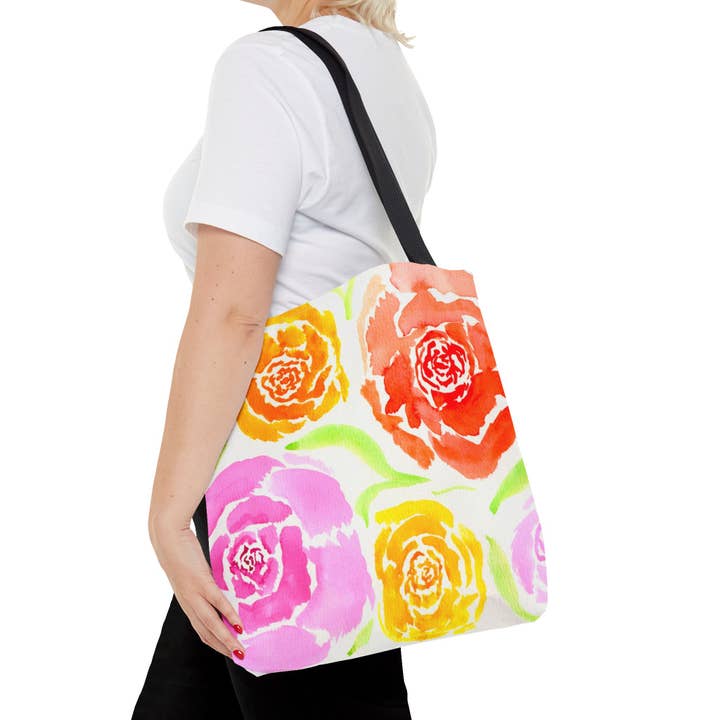 Shady Roses - Saco de Mão com Estampa Floral Completa por atacado de Oceane's Echo