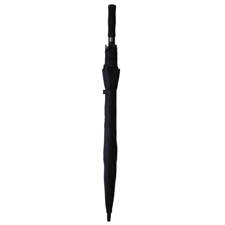 SMATI – Guarda-chuva - Unissexo por atacado – Grande Guarda-chuva de Golfe Sólida Preta Ecológica - PET Reciclado