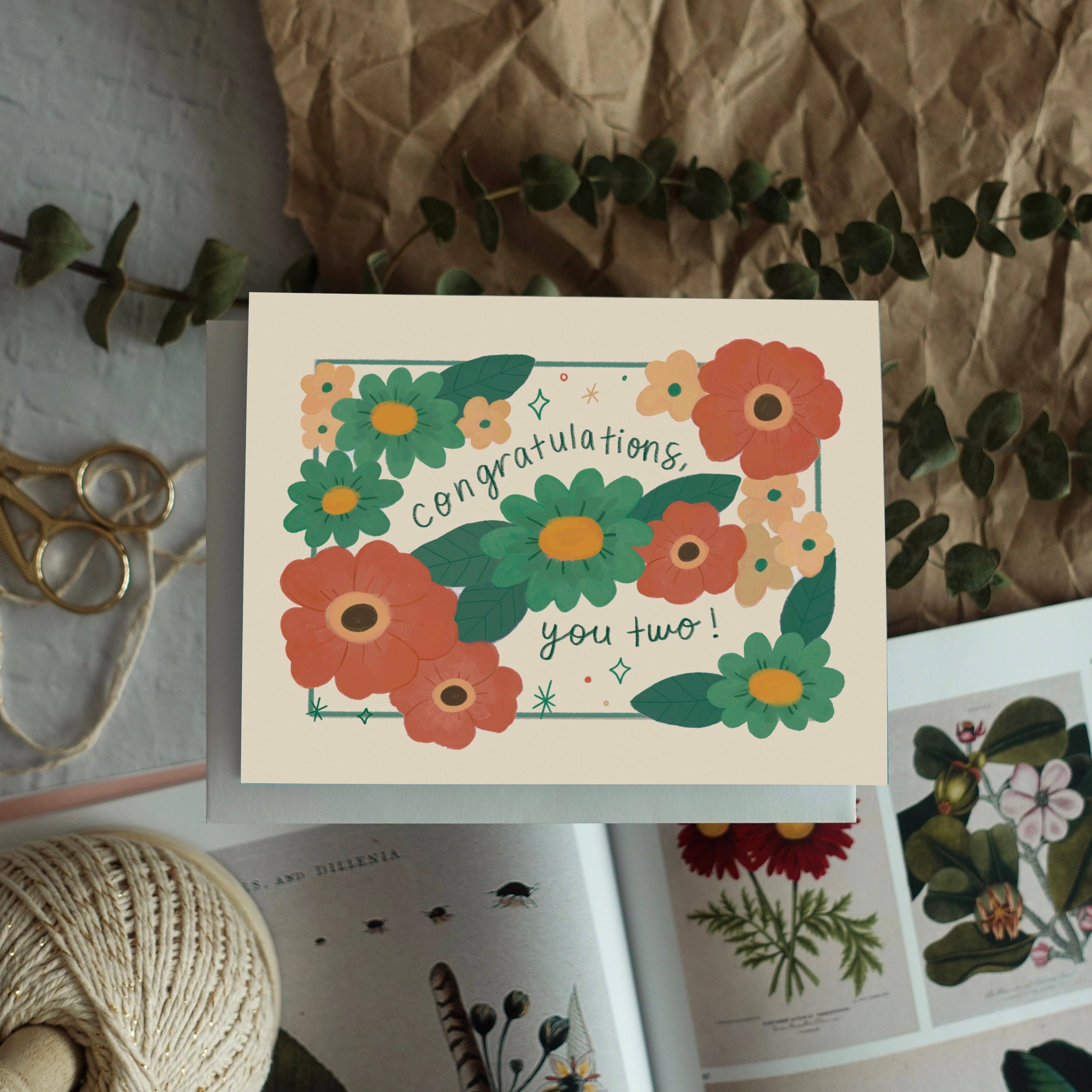 Fun Gal Studio - Wholesale Wedding Card - Congratulations, You Two - Wedding Card2