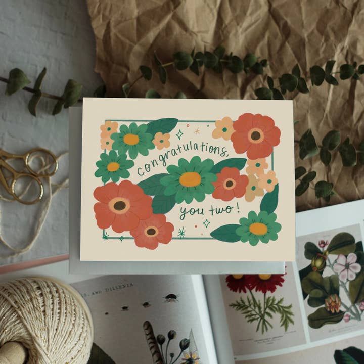 Fun Gal Studio - Wholesale Wedding Card - Congratulations, You Two - Wedding Card2