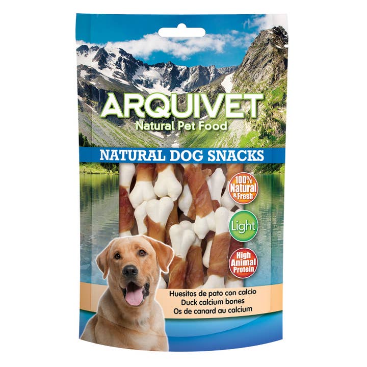 Pack of 12 Units Duck Bones with Calcium - 100Gr for wholesale by ARQUIVET, S.L.U.