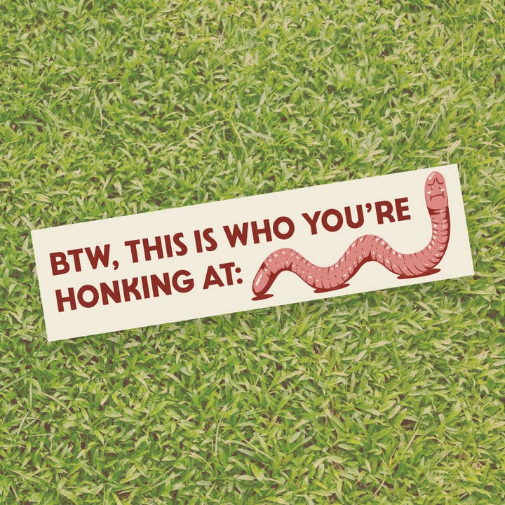 Flaved Worm Bumper Klistermärke för wholesale av Big Fog