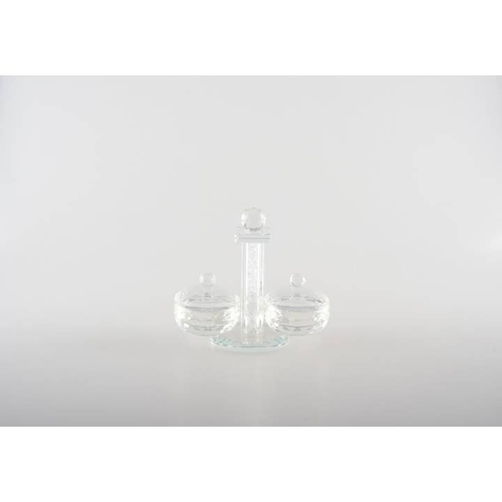 AULICA - Venta al por mayor Juegos de salero y pimentero - Salero y pimentero redondos de cristal3