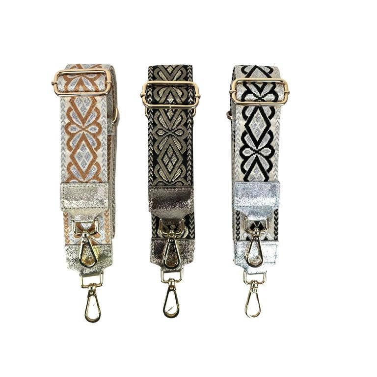 Chenson & Gorett - Wholesale Bag Strap - Women's - Bag Strap with Silver or Gold Clip, per pack12