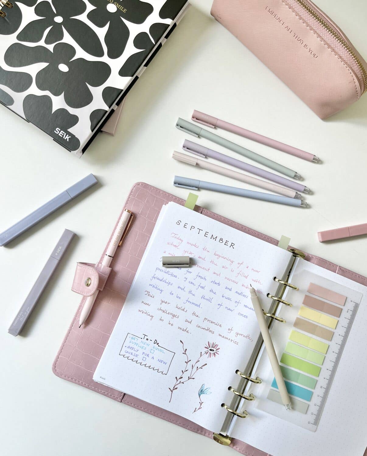 SEIK - Wholesale Pen - Happy pens - Highlight your adventures w/pastel colors 6pcs7