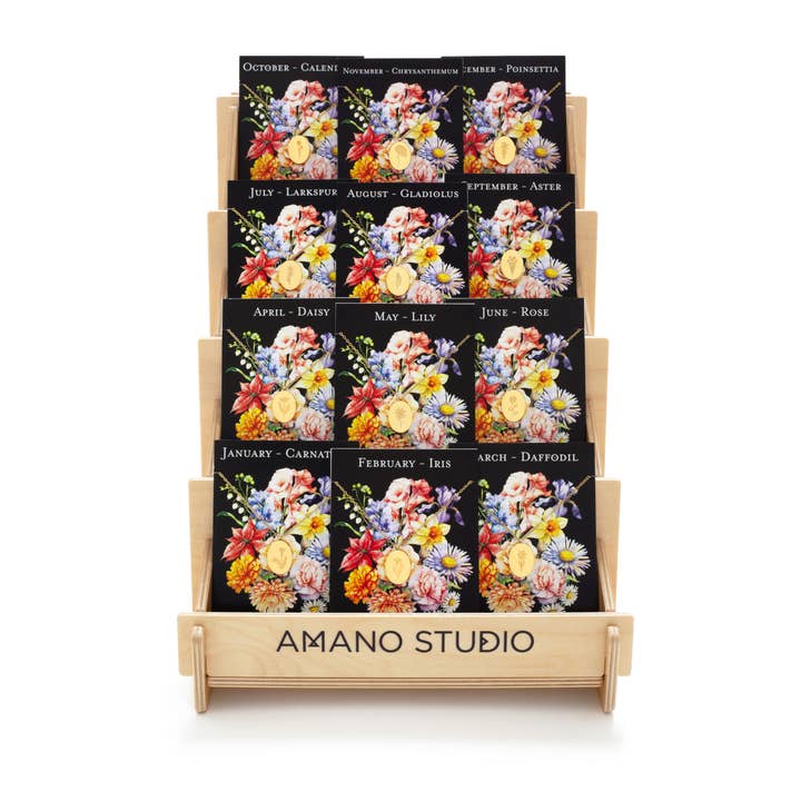 Amano Studio - Wholesale Pendant/Charm Necklace - Birth Flower Package w/ FREE Display