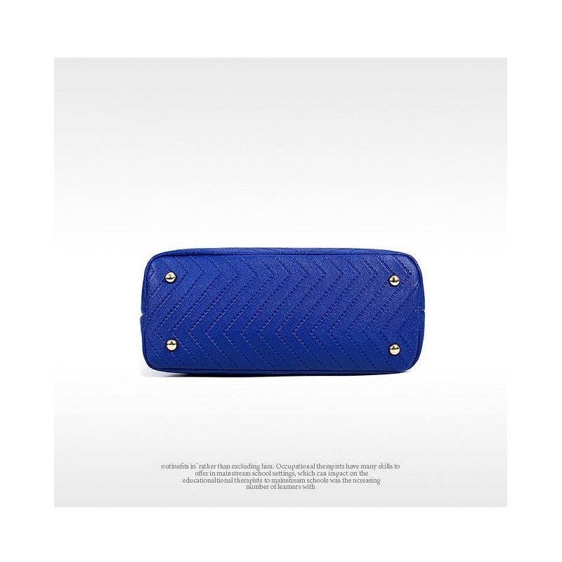 ShieldChic – wholesale Väska med handtag – Dam – 6-Piece Solid färg präglade handväska Set16