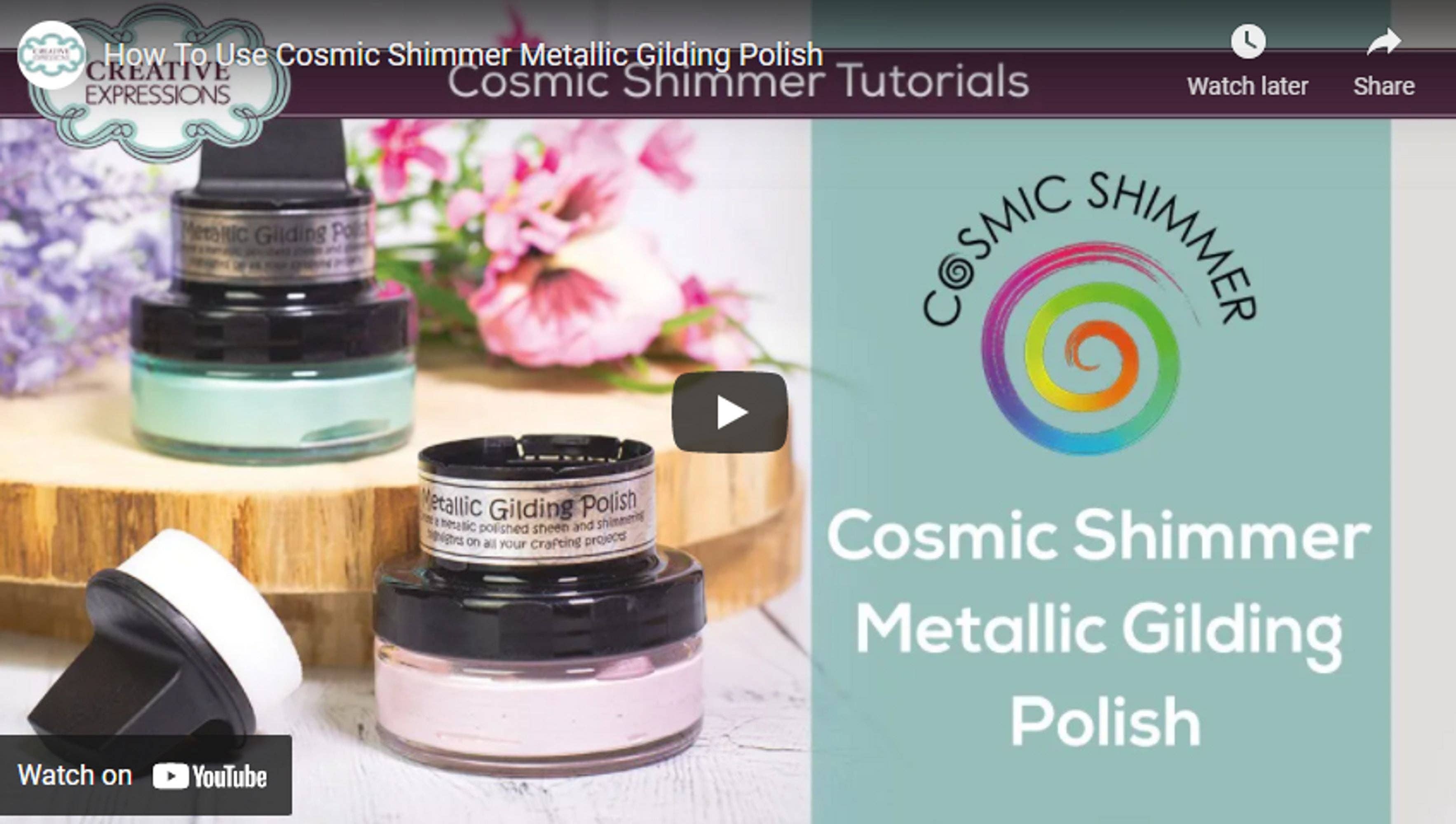 Ecstasy Crafts Distributing – wholesale Craft supplies – Cosmic Shimmer Metallic Gilding Polish80