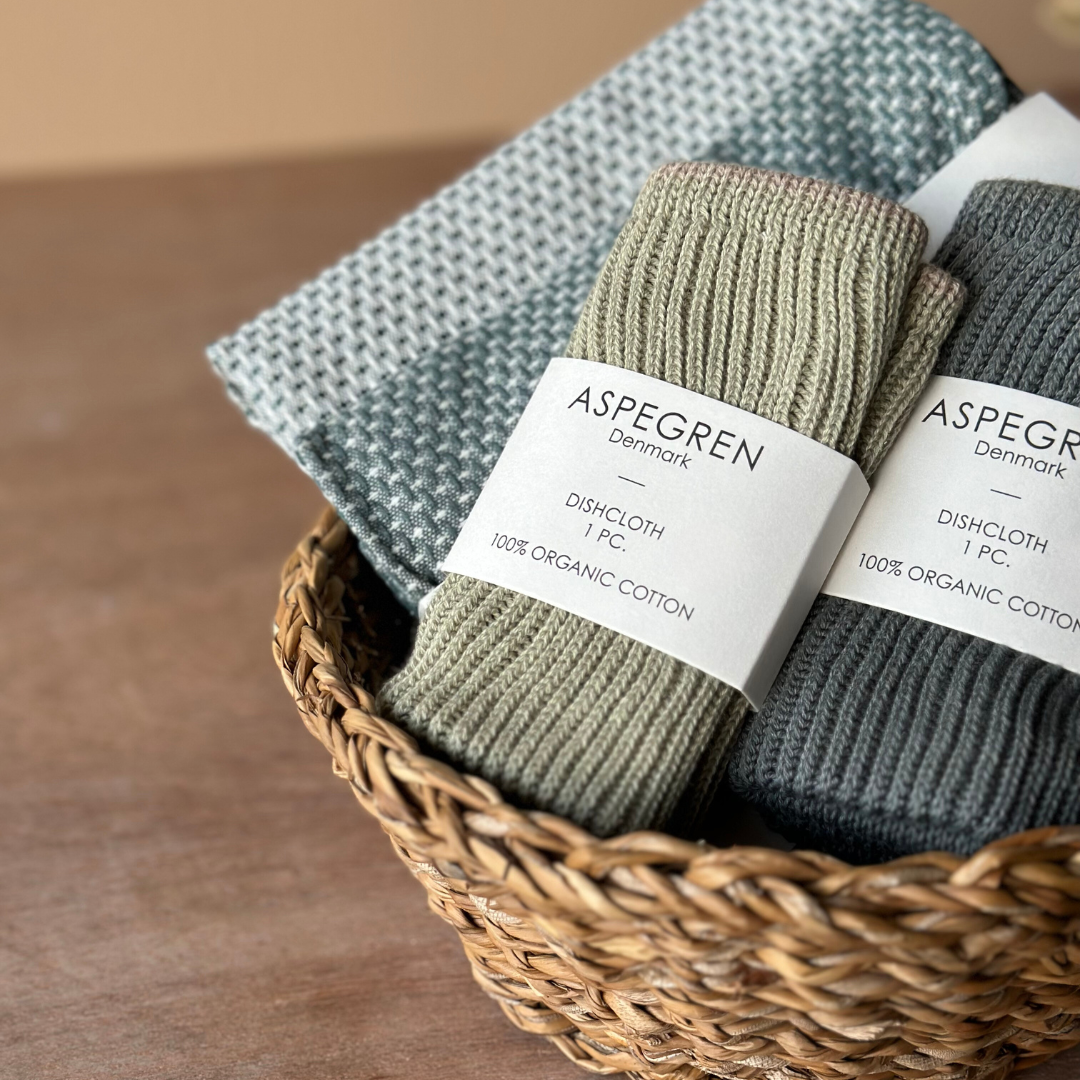 Aspegren Denmark – Engroshandel Viskestykke – Karklude - 100 % økologisk - Sæt med 2 - Gastro - Dark Forrest2