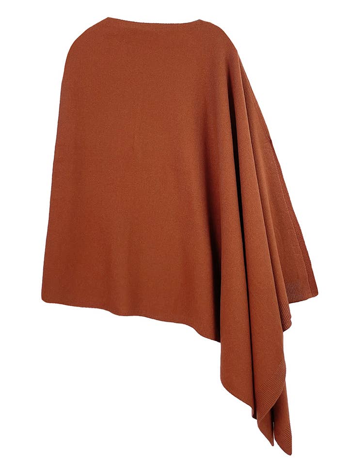 Hana - Wholesale Poncho - Women's - Solid Scarf Poncho15