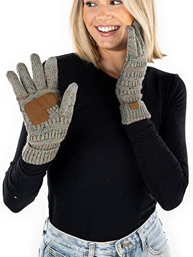 Texting Handskar (Konfetti Dove Grå) för wholesale av Funky Junque