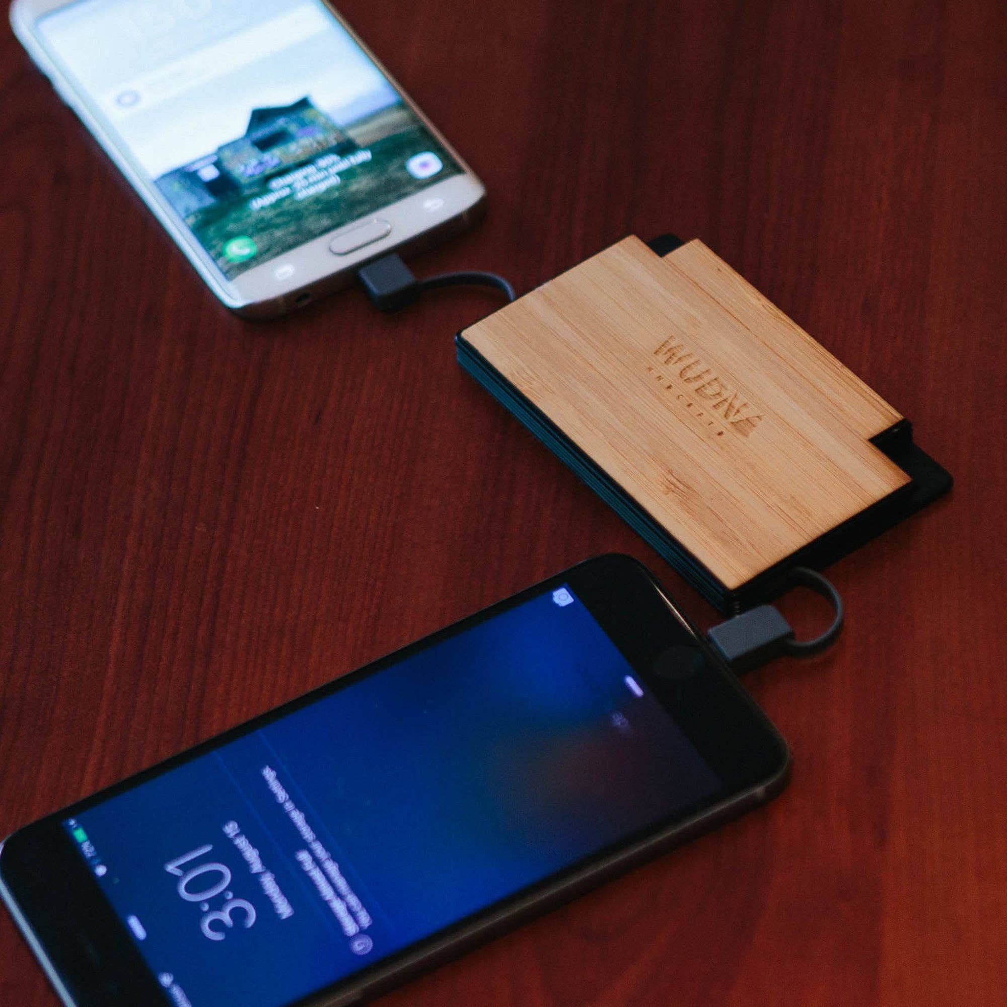 WUDN Handcrafted - Wholesale Portable Charger - Customizable Slim-Dual Wooden Power Bank21