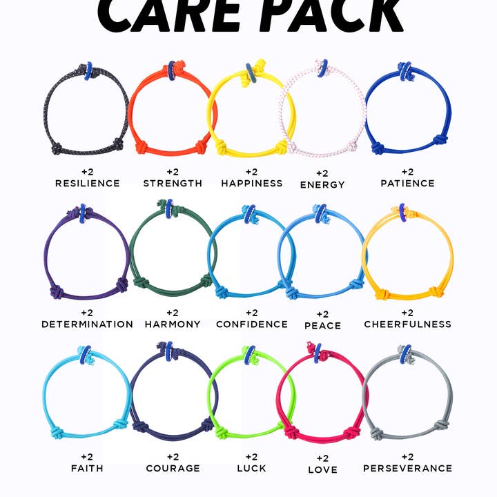 Pacchetto bracciale CARE (30 pezzi) per la vendita all'ingrosso da parte di COLORS For GOOD