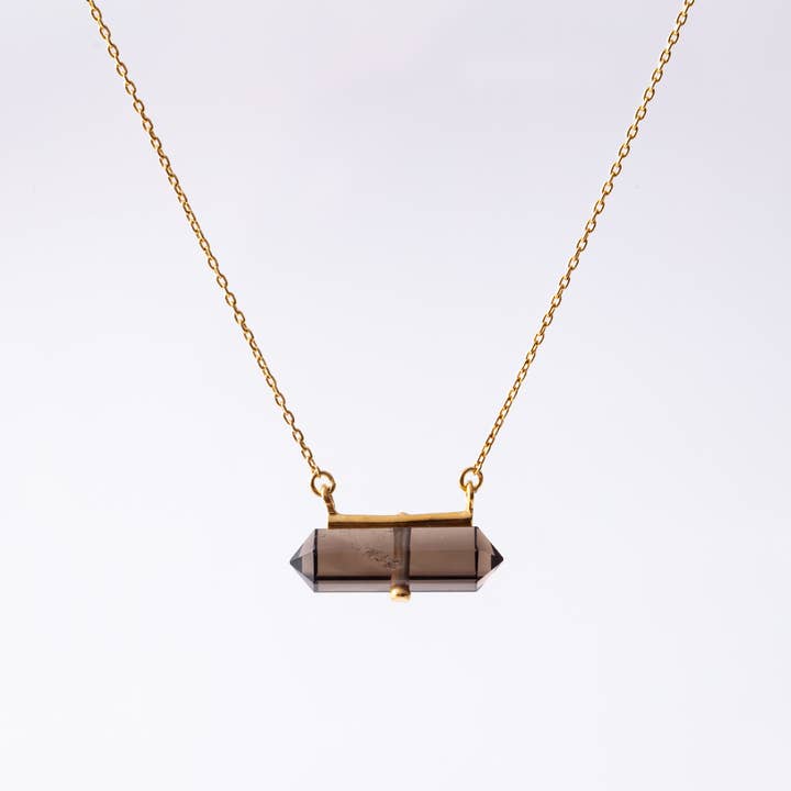 THE CRISTALLINE - Venta al por mayor Collares con colgantes/abalorios - Collar Horizon Piedra - Oro Amarillo5