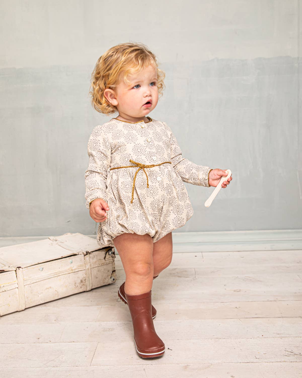 Cosmosophie - Wholesale Jumpsuit - Baby - Ohara Romper in flower Print2