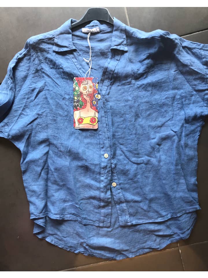 la maison des fibres naturelles - Wholesale Buttoned-down shirt β Women's - linen shirt 62098426