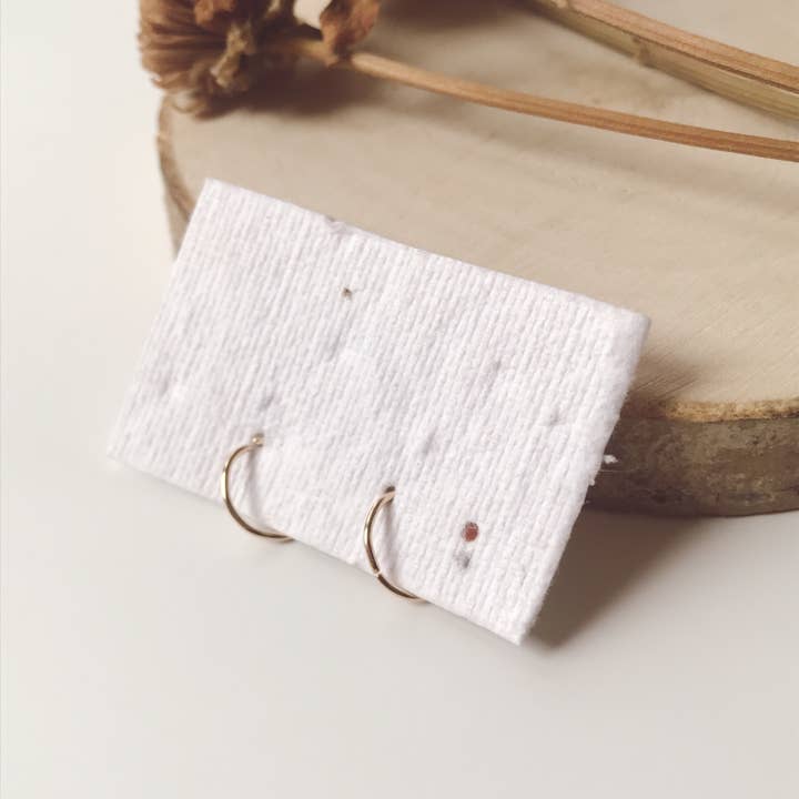 Small gold hoops for wholesale by Orchha Jewels