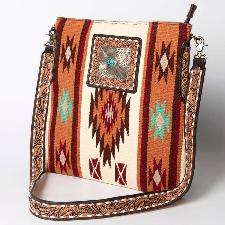 LC-ADBGA267 American Darling Crossbody Bag Hand Tooled Leather & Saddle Blanket and other Purchase Wholesale leather product. Free Returns & Net 60 Terms on Faire trending on Faire.