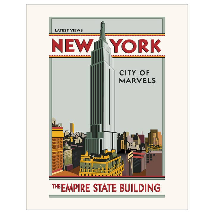 2.5'' x 3.5'' New York City Of Marvels Empire State Magnet for wholesale by Fridgedoor