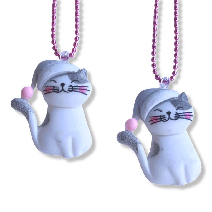 Pop Cutie Nighty Night Kitty Kids Necklace for wholesale by Pop Cutie Accessories & Gifts