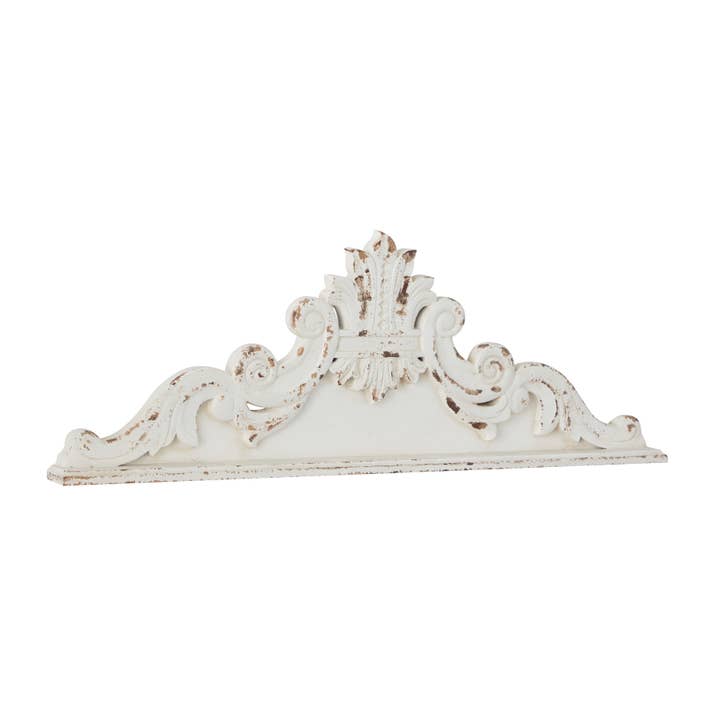 UMA Home Decor - Wholesale Wall Accent - French Country White Wood Wall Decor
