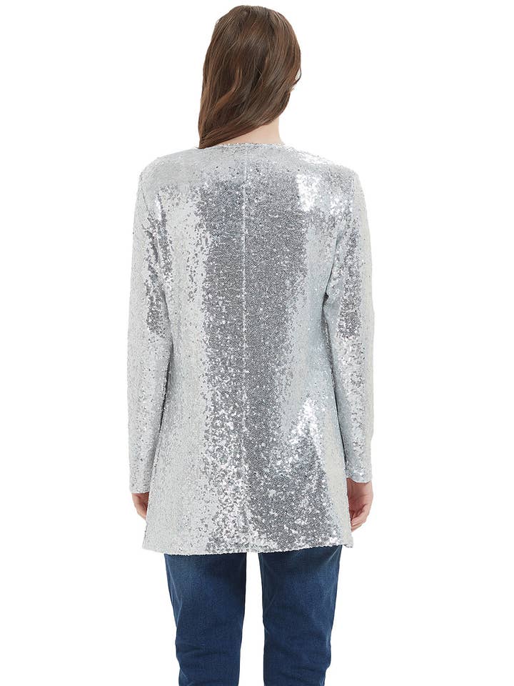 Anna Kaci Wholesale - Wholesale Jacket - Women's - Women's Sequin Jacket Open Front Coat Blazer Party Cocktail23