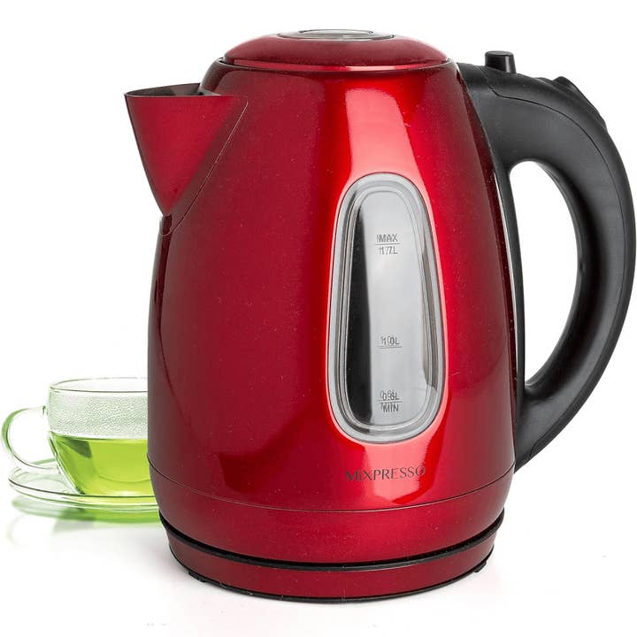 Mixpresso Stainless Steel Electric Kettle, Cordless Pot 1.7L Portable Electric Hot Water Kettle, 1500w Strong Fast Boiling Pot, Water Boiler, Electric Tea Kettle With Boil Dry Protection for wholesale by Mixpresso