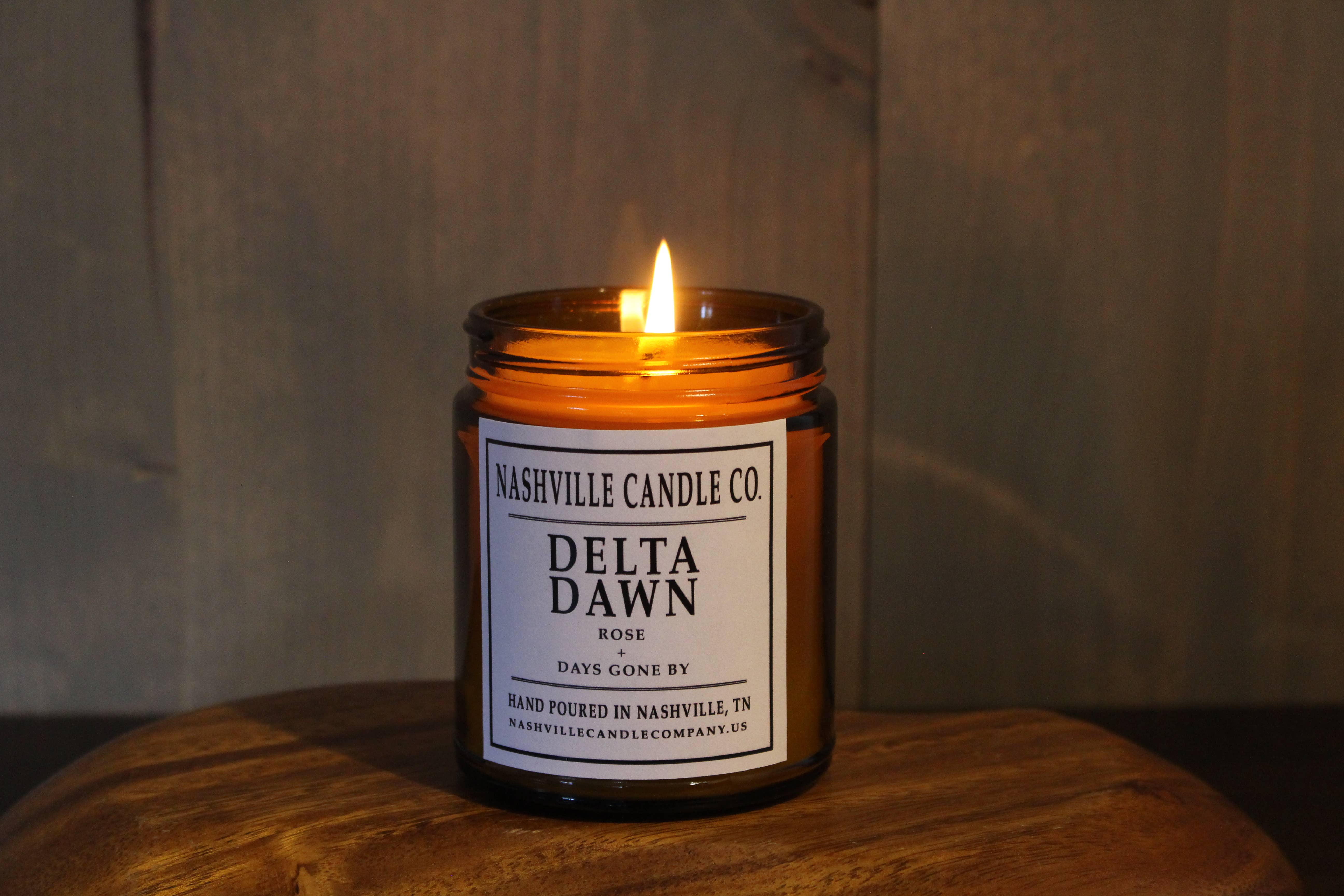 Nashville Candle Company - Wholesale Jar/Filled Candle - Delta Dawn│Rose + Days Gone By1