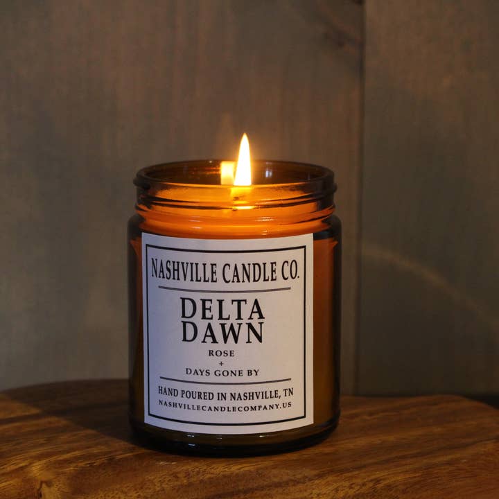 Nashville Candle Company - Wholesale Jar/Filled Candle - Delta Dawn│Rose + Days Gone By1