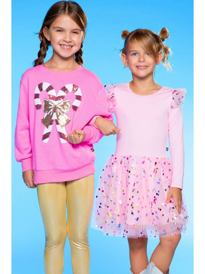 PixieLane - Wholesale Dress - Kids - Simply Soft Bow Back Be Happy Tulle Dress14