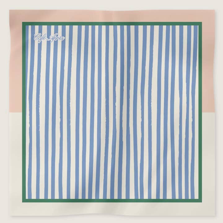 The Isaac Silk Square Scarf for wholesale by Cafe Apres